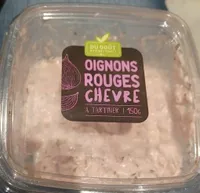 Oignons rouges chèvre à tartiner