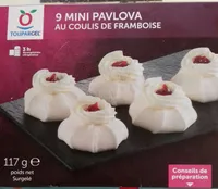 9 Mini Pavlova au Coulis de Framboise