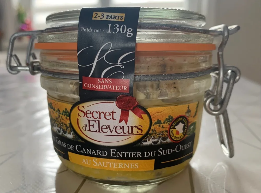 Foie gras de canard entier du sud ouest