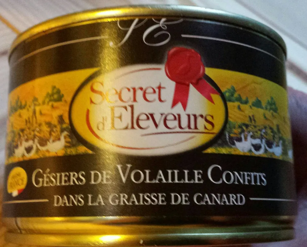 Gésiers de volaille confits