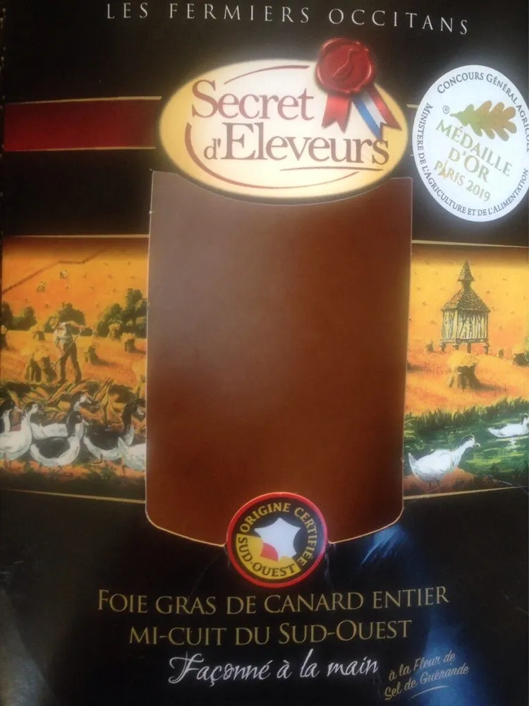 Foie gras canard entier mi-cuit