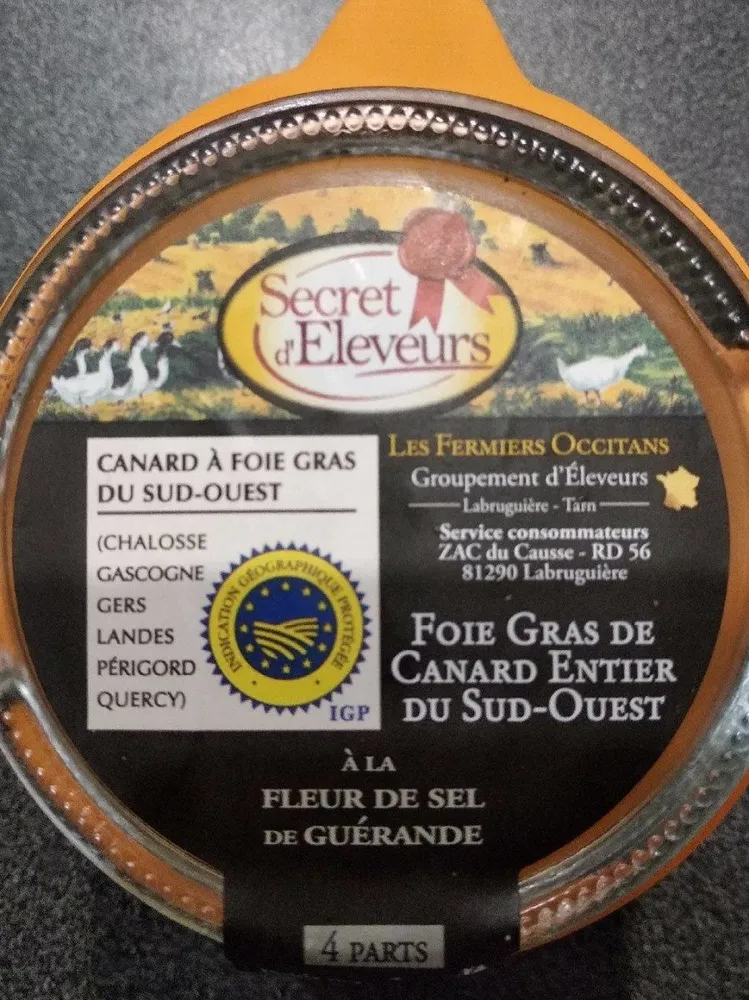 Foie gras de canard entier du Sud-Ouest