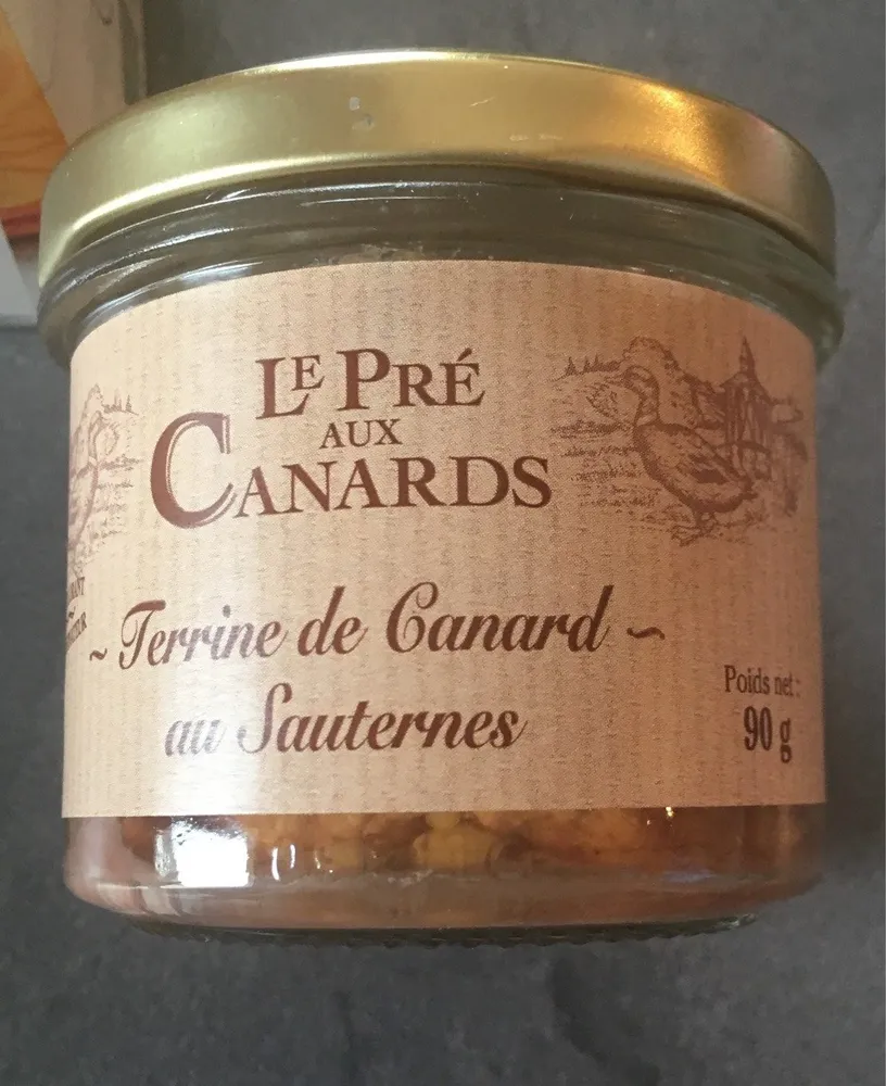 Terrine de canard au sauternes