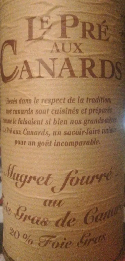 Magret fourré au foie gras de canard