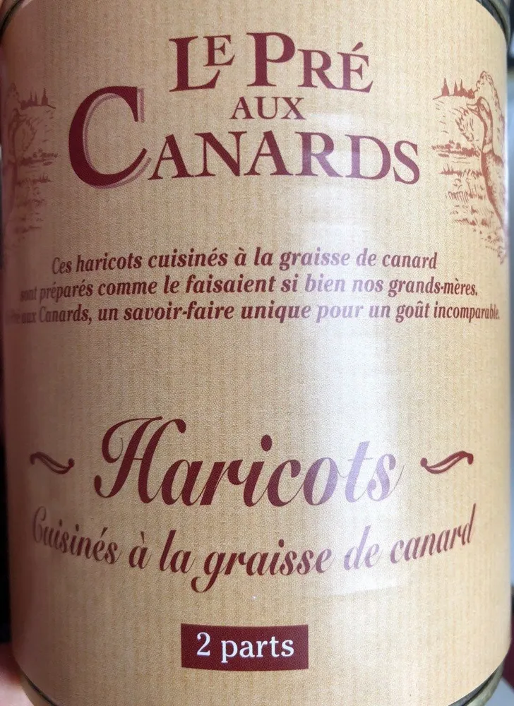 Haricots cuisinés à la graisse de canard