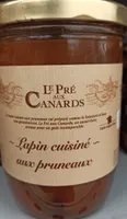 Lapin cuisiné aux pruneaux