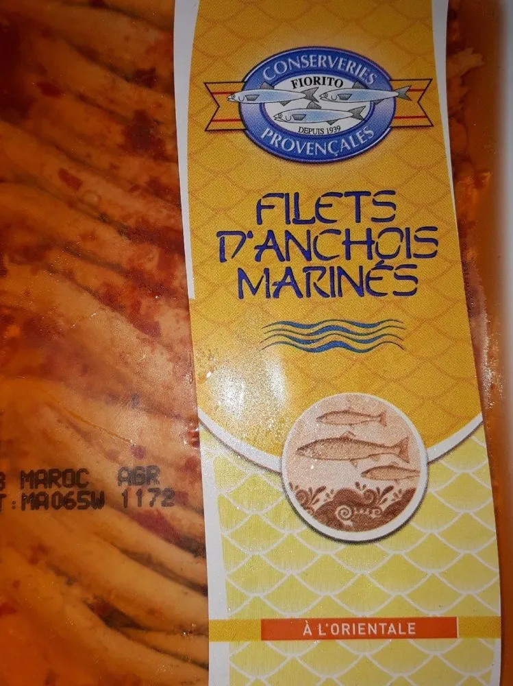 Filets anchois marines orientale