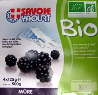 Yaourt au lait entier sucré à la mûre Bio