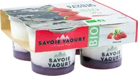 Yaourt sur lit de fraise bio