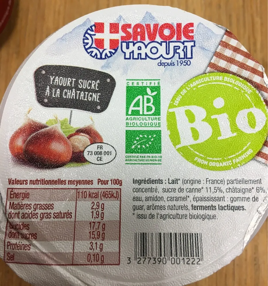 Yaourt Sucré sur Lit de Fruits de Saison, Hiver : Châtaigne et Figue
