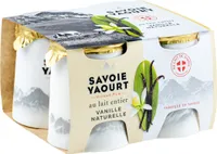 Yaourt au lait entier vanille pot carton 4x125g