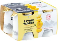 Yaourt aromatisé citron pot carton 4x125g