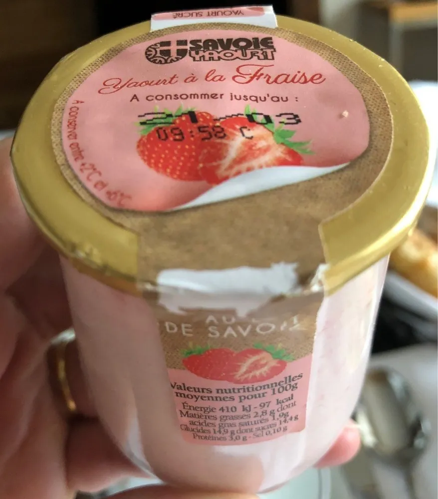 Yaourt à la fraise