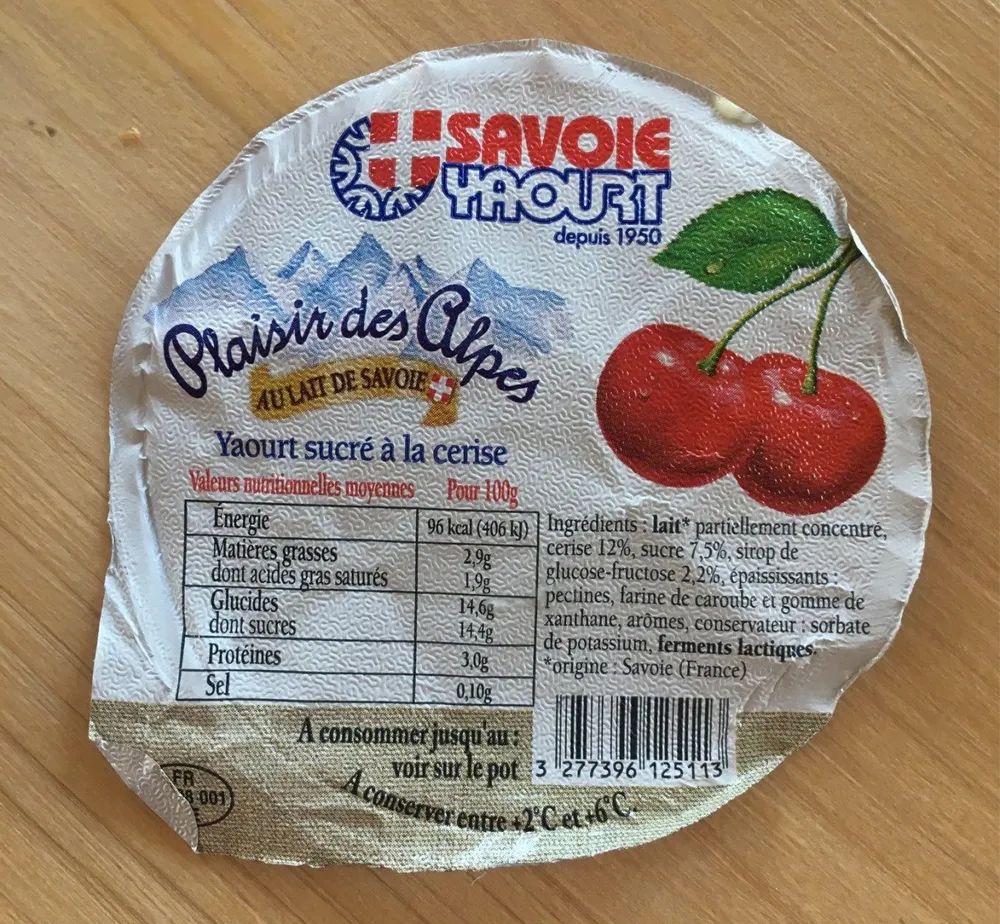 Yaourt à la cerise