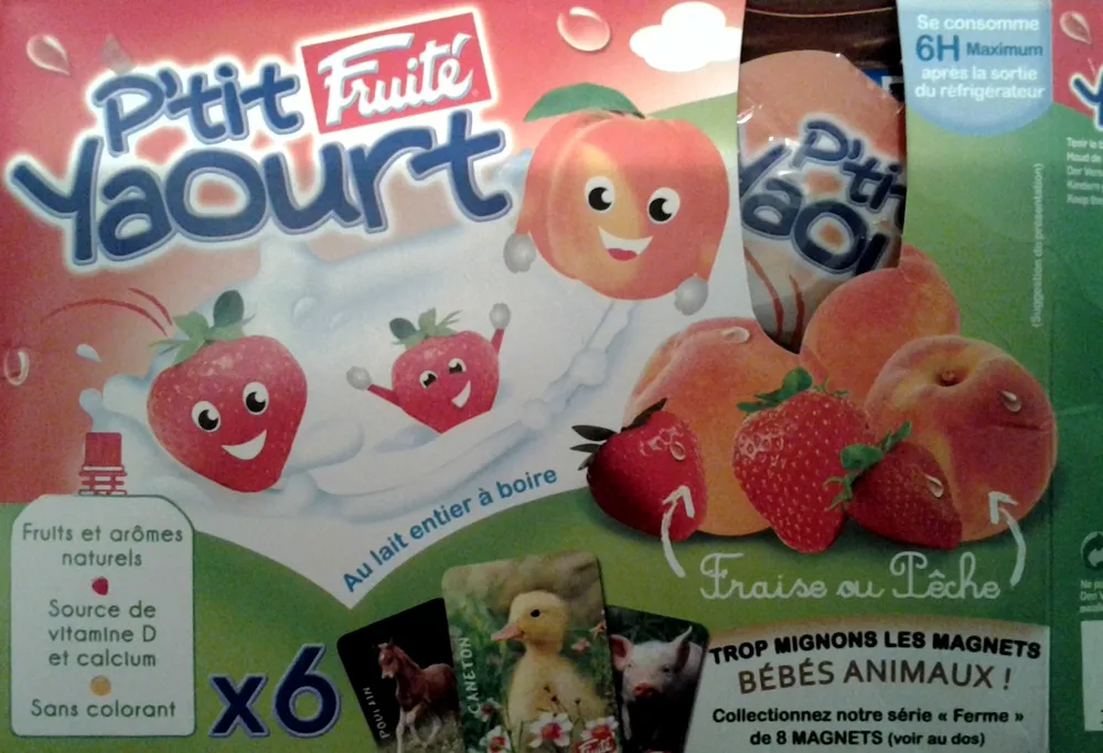 P'tit Yaourt Fraise et Pêche