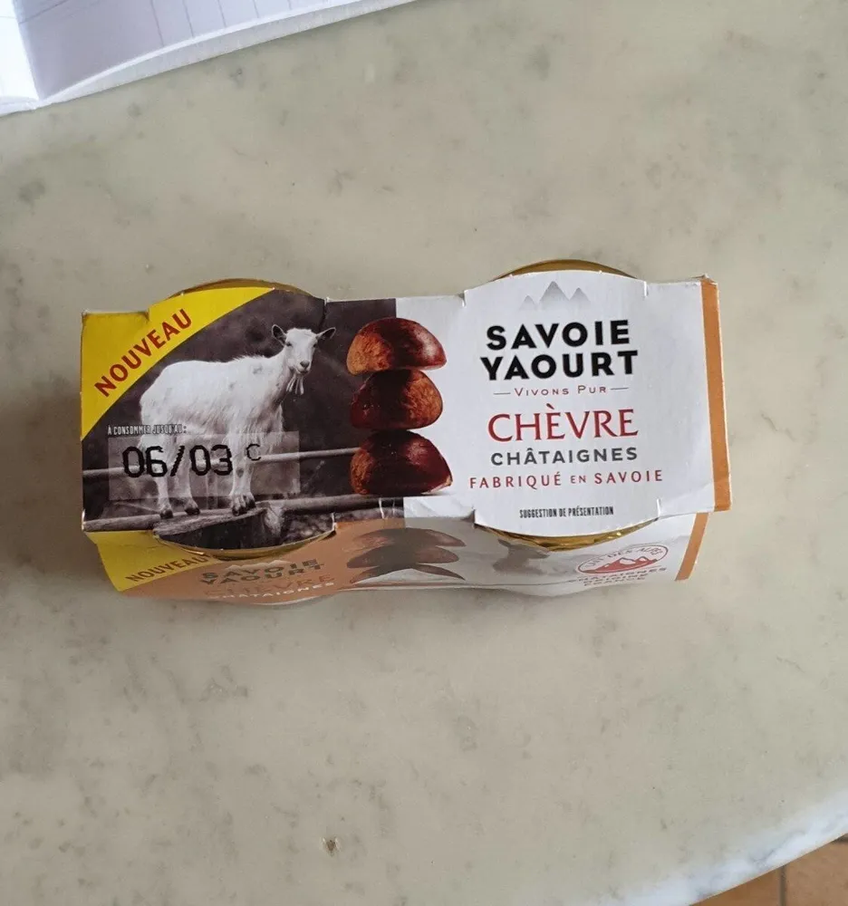 Savoie yaourt  chèvre  châtaigne