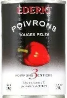 Ederki poivrons rouges pelés entiers