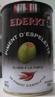 Olives à la farce de piment d'Espelette