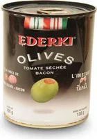 Ederki olives farcies à la tomates séchée et bacon