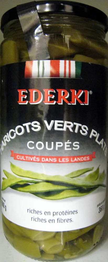 Haricots verts plats coupés - 360 g - Ederki