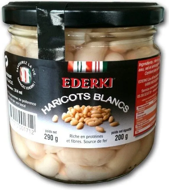 Ederki, Haricots blancs, le bocal de
