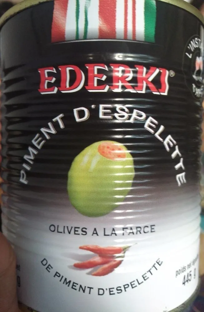 Olives aux piment d'Espelette