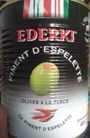 Olives aux piment d'Espelette
