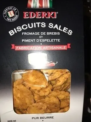Biscuits salés - fromage de brebis et piment d'espelette