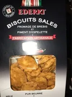 Biscuits salés - fromage de brebis et piment d'espelette