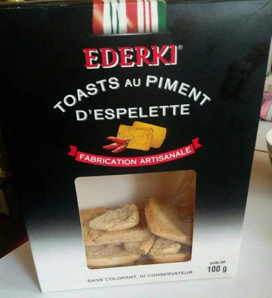 Toasts au piment d'Espelette