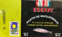 Filets de maquereaux à l’huile d’olive vierge extra biologique