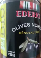 Olives noires dénoyautées
