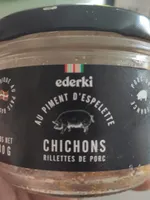 Chichons, rillettes de porc au piment d’espelette