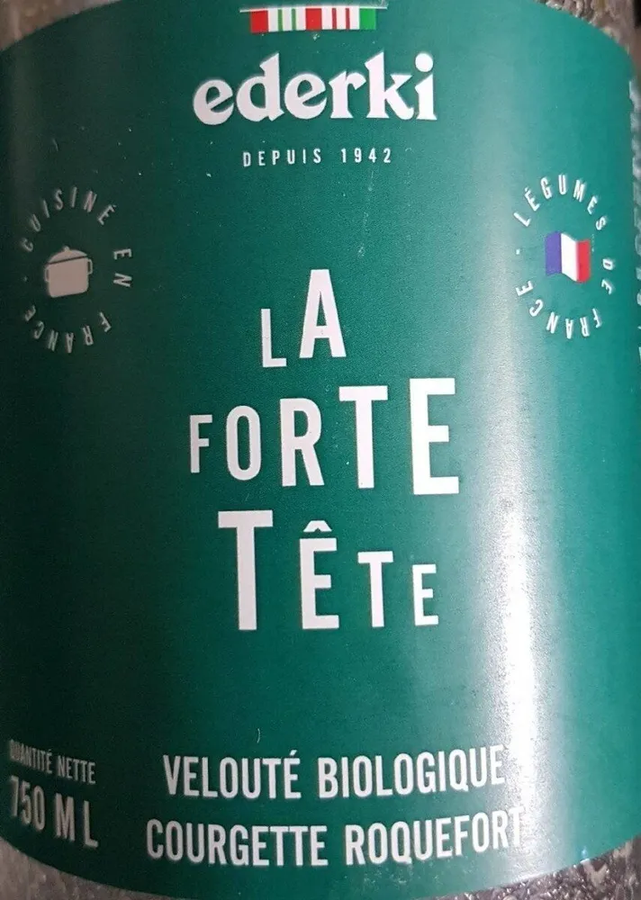 La forte tête (velouté bio courgette roquefort)