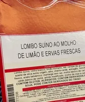 Lombo Suíno ao molho de limão e ervas frescas