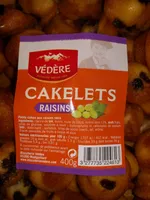 Cakelets aux raisins BISCUITERIE VEDERE