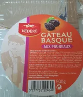 Gateau basque aux pruneaux