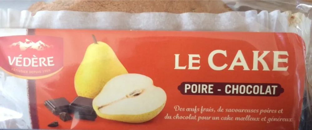 Le cake poire chocolat