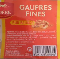 Gaufres fines