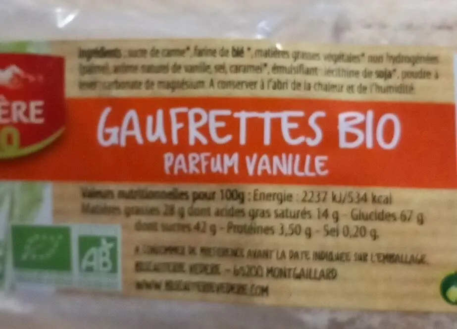 Gaufrettes bio