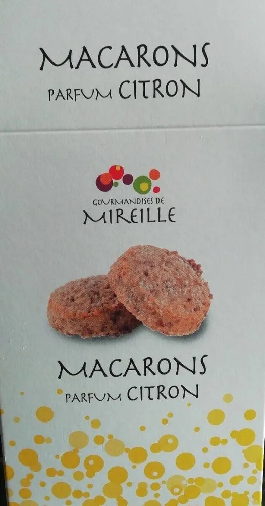 Macarons parfum citron