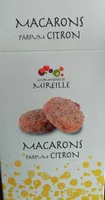 Macarons parfum citron