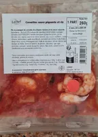 Crevettes sauces piquantes riz
