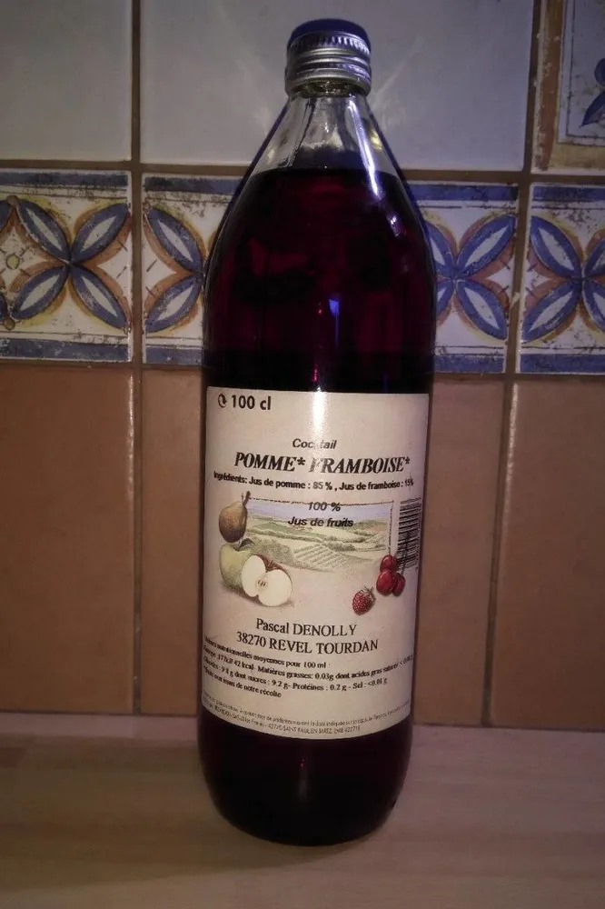 Cocktail pomme framboise