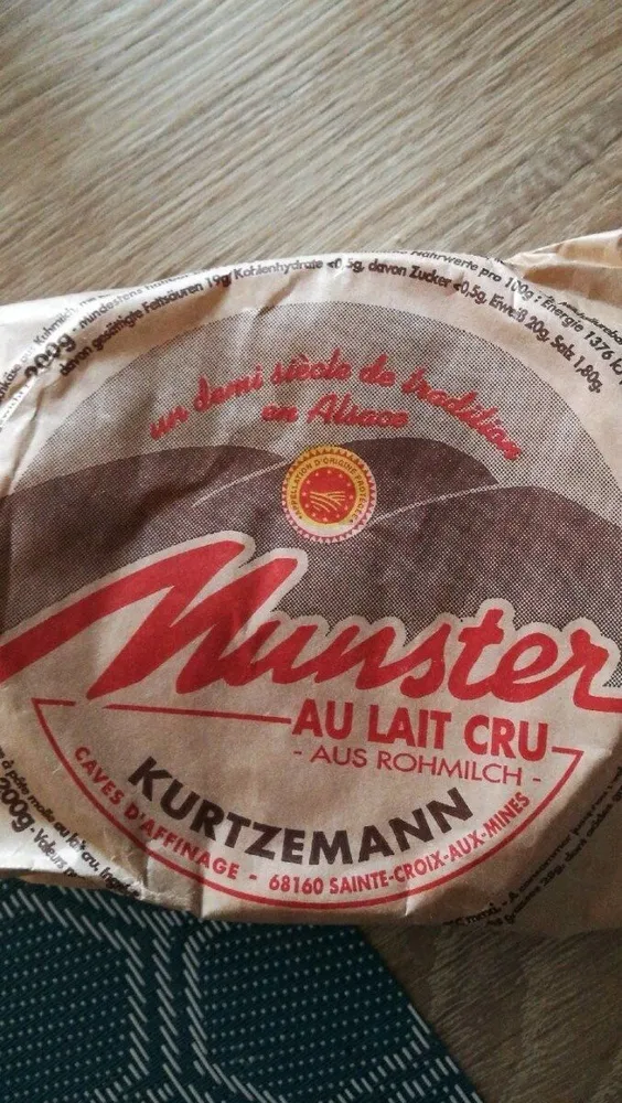 Munster au lait cru