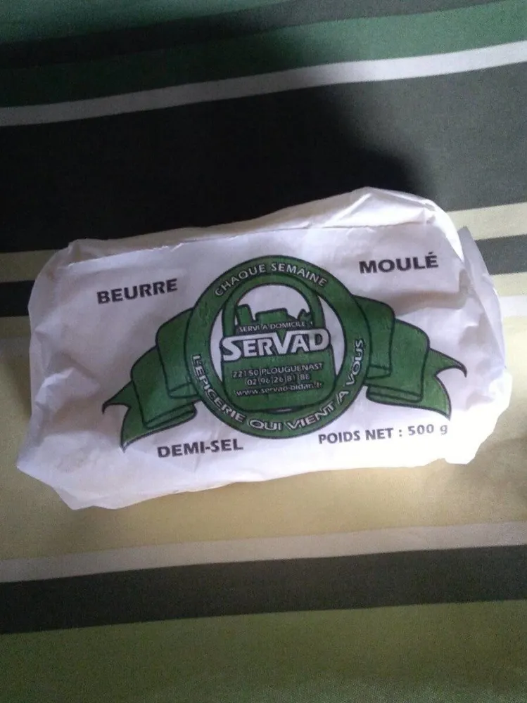 Beurre demi-sel moulé