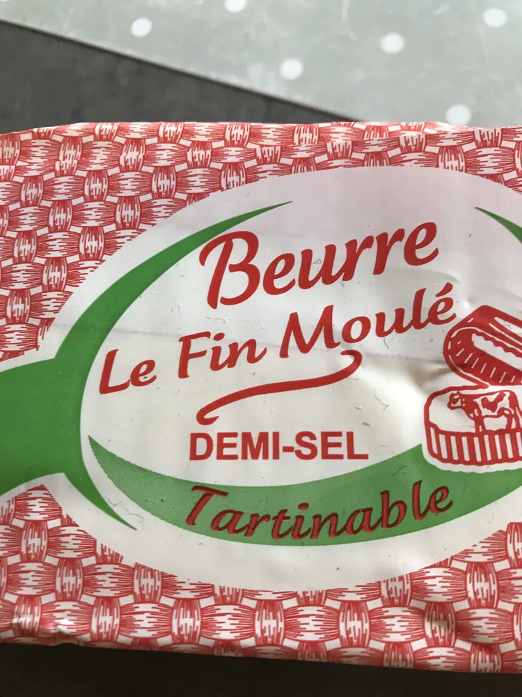 Beurre demi-sel tratinable
