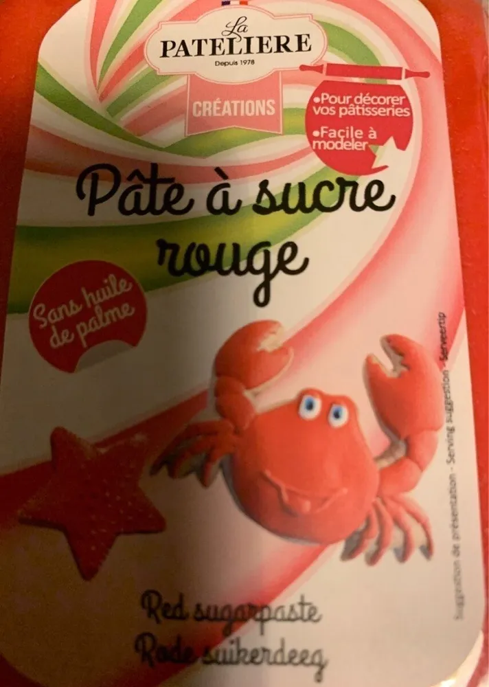 Pâte a sucre rouge