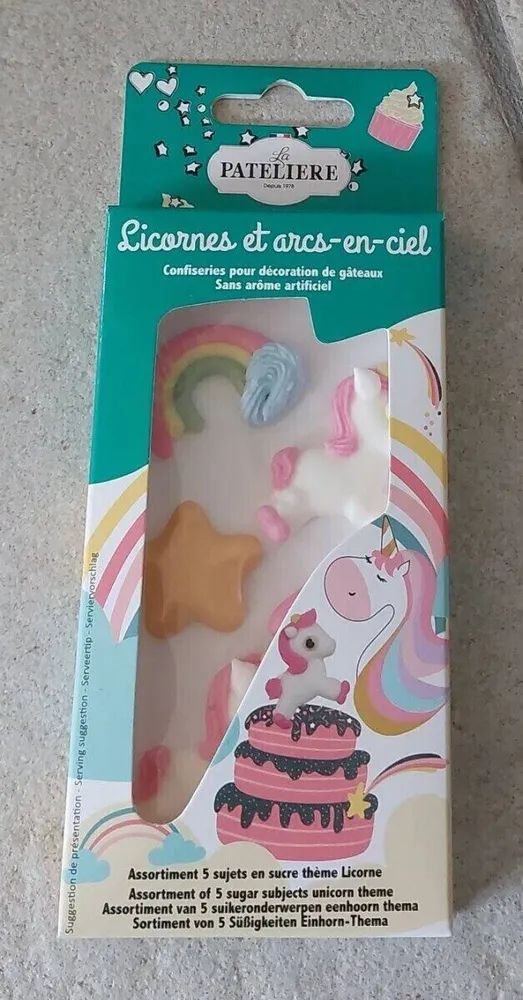 Licornes et Arc-en-Ciel/Confiseries pour Décoration de Gâteaux