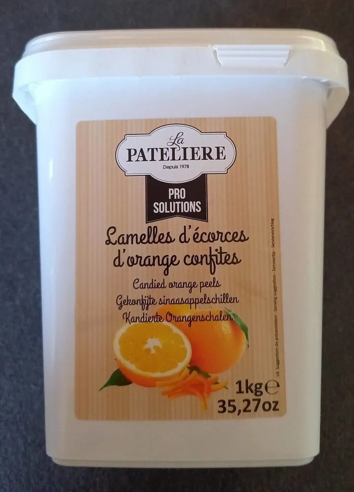 Lamelles d'écorces d'orange confites